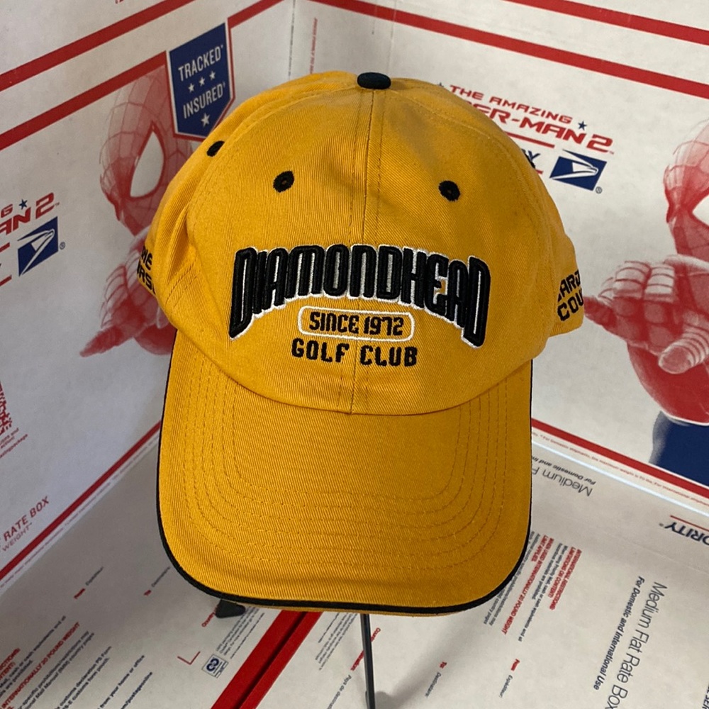 Old Gold Diamondhead Golf Club Since 1972 100% Cotton Cap  (Velcro Back)